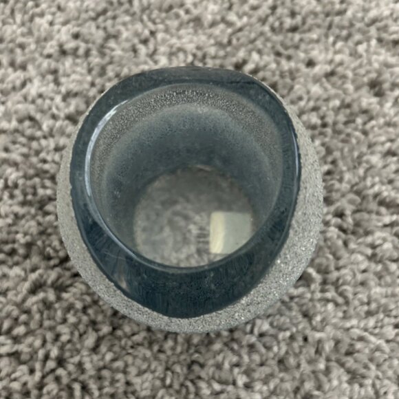 Vintage Partylite Blue Nordic Ice Textured Glass Votive Candle Holder Taiwan - Picture 3 of 5